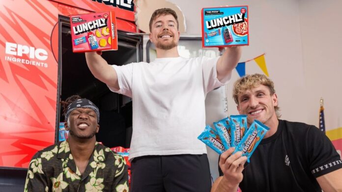 KSI, MrBeast ja Logan Paul. Mikä on Lunchly? Somevaikuttajien jättiprojekti haastaa Lunchablesin